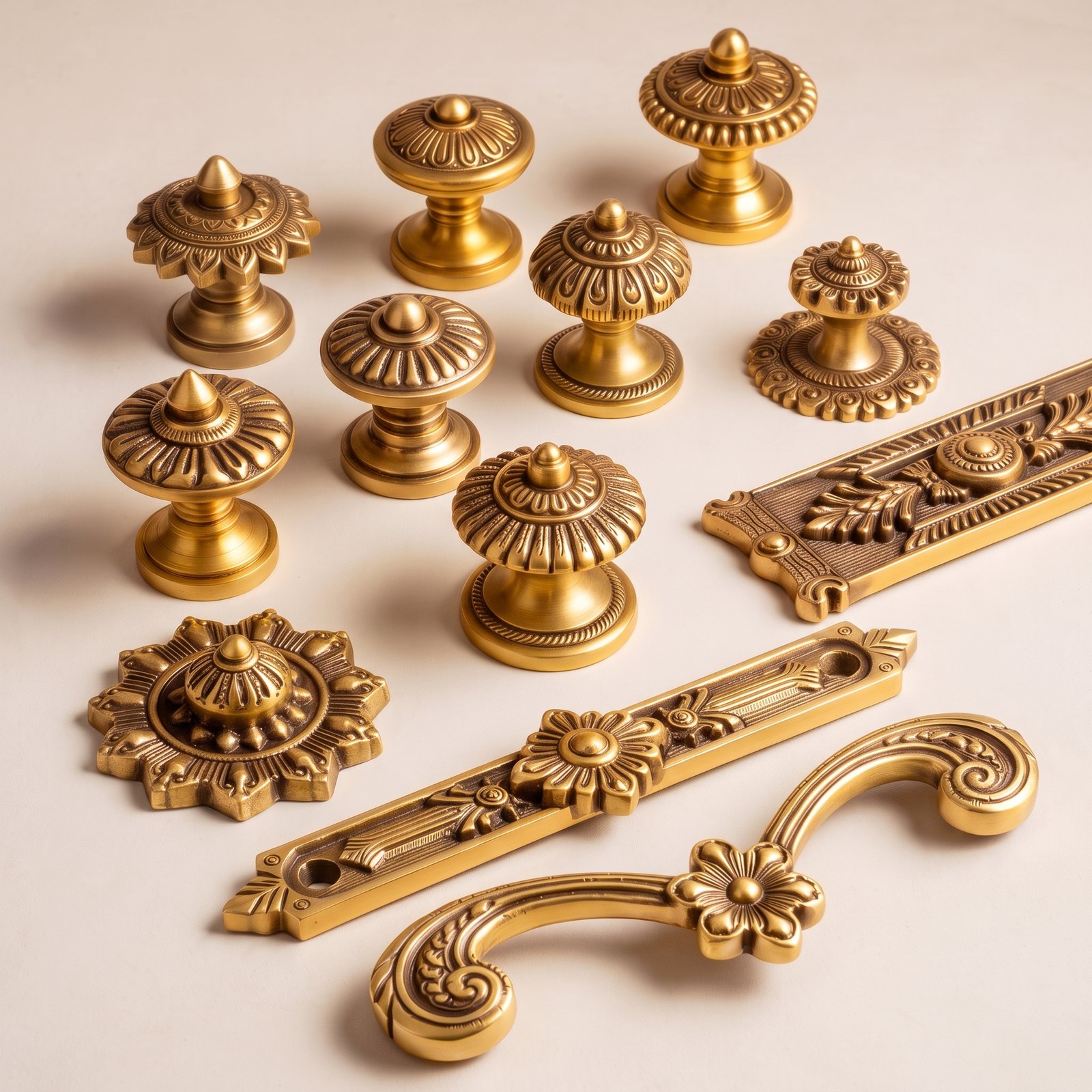 Traditional Brass Door Furniture